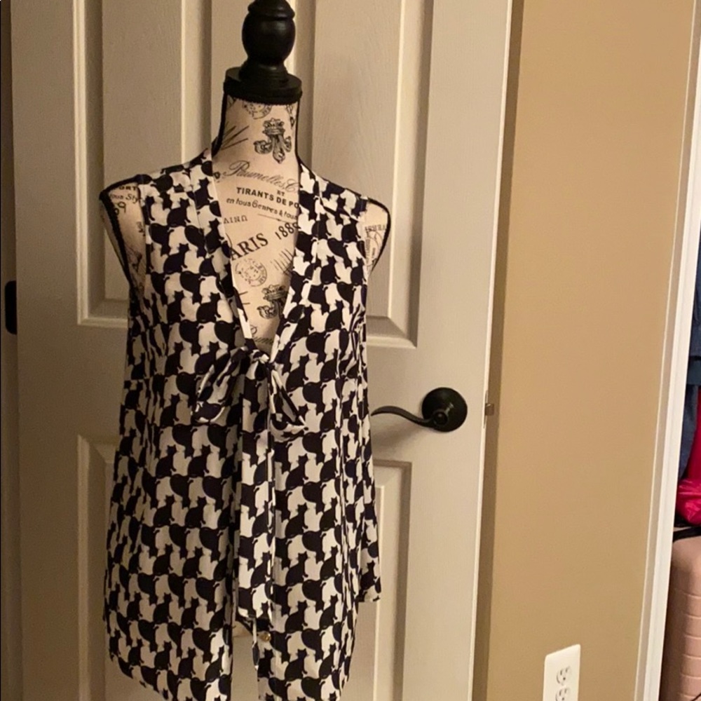 Lilly Pulitzer Cat Blouse M